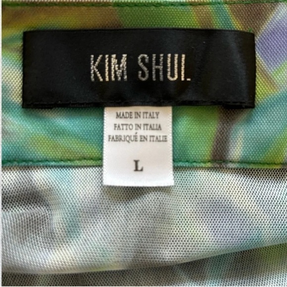 Kim Shui Green Mesh Print Top and Skirt Set - Picture 8 of 9